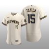 Milwaukee Brewers Tyrone Taylor Authentic Home Team Cream Jersey