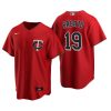 Minnesota Twins Aaron Sabato Red 2020 MLB Draft Alternate Replica Jersey