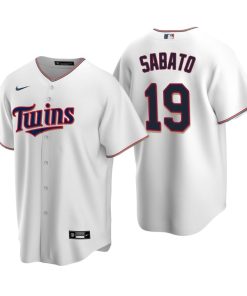 Minnesota Twins Aaron Sabato White 2020 MLB Draft Home Replica Jersey