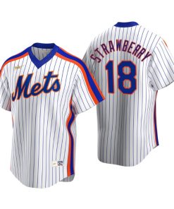 New York Mets Darryl Strawberry White Cooperstown Collection Home Jersey