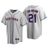 New York Mets Pete Crow-Armstrong Gray 2020 MLB Draft Road Replica Jersey