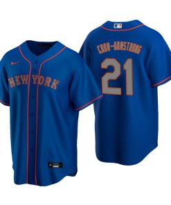 New York Mets Pete Crow-Armstrong Royal 2020 MLB Draft Alternate Replica Player Jersey