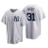 New York Yankees Aaron Hicks White Cooperstown Collection Home Jersey