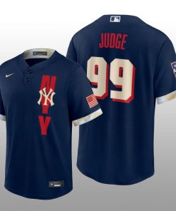 New York Yankees Aaron Judge 2021 MLB All-Star Game Replica Navy Jersey