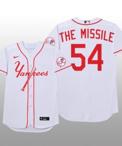 New York Yankees Aroldis Chapman 2021 MLB Players Weekend Nickname White Jersey