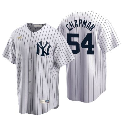 New York Yankees Aroldis Chapman White Cooperstown Collection Home Jersey