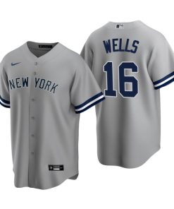 New York Yankees Austin Wells Gray 2020 MLB Draft Road Replica Jersey