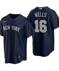 New York Yankees Austin Wells Navy 2020 MLB Draft Alternate Replica Jersey