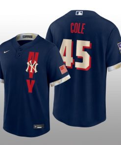 New York Yankees Gerrit Cole 2021 MLB All-Star Game Replica Navy Jersey