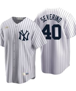 New York Yankees Luis Severino White Cooperstown Collection Home Jersey