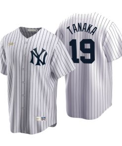 New York Yankees Masahiro Tanaka White Cooperstown Collection Home Jersey