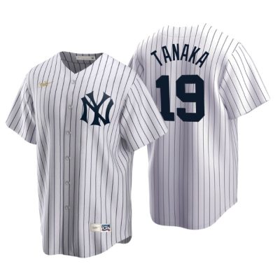New York Yankees Masahiro Tanaka White Cooperstown Collection Home Jersey