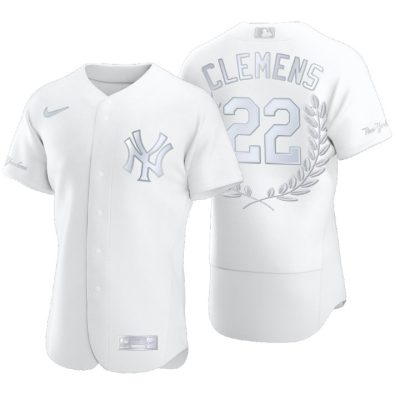 New York Yankees Roger Clemens White Award Collection AL Cy Young Jersey