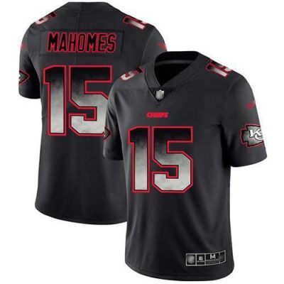 Nike Chiefs #15 Patrick Mahomes Black Stitched NFL Vapor Untouchable Limited Smoke Fashion Jersey