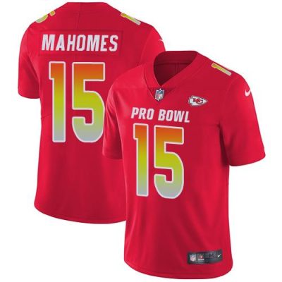 Nike Chiefs #15 Patrick Mahomes Red Stitched NFL Limited AFC 2019 Pro Bowl Jersey