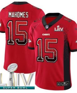Nike Chiefs #15 Patrick Mahomes Red Super Bowl LIV 2020 Team Color Stitched NFL Limited Rush Drift Fashion Jersey