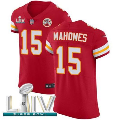 Nike Chiefs #15 Patrick Mahomes Red Super Bowl LIV 2020 Team Color Stitched NFL Vapor Untouchable Elite Jersey