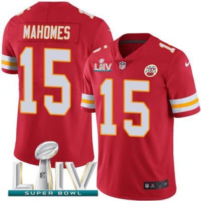 Nike Chiefs #15 Patrick Mahomes Red Super Bowl LIV 2020 Team Color Stitched NFL Vapor Untouchable Limited Jersey