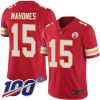 Nike Chiefs #15 Patrick Mahomes Red Team Color Stitched NFL 100th Season Vapor Limited Jersey