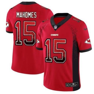 Nike Chiefs #15 Patrick Mahomes Red Team Color Stitched NFL Limited Rush Drift Fashion Jersey