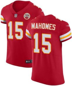 Nike Chiefs #15 Patrick Mahomes Red Team Color Stitched NFL Vapor Untouchable Elite Jersey
