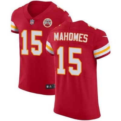 Nike Chiefs #15 Patrick Mahomes Red Team Color Stitched NFL Vapor Untouchable Elite Jersey