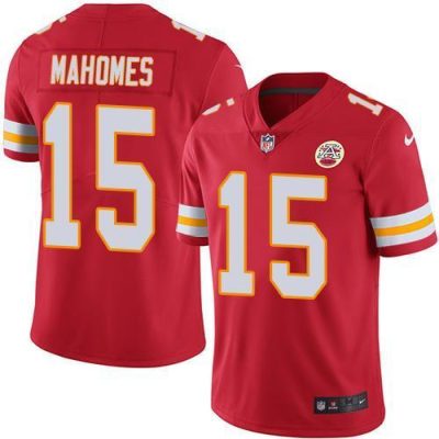 Nike Chiefs #15 Patrick Mahomes Red Team Color Stitched NFL Vapor Untouchable Limited Jersey