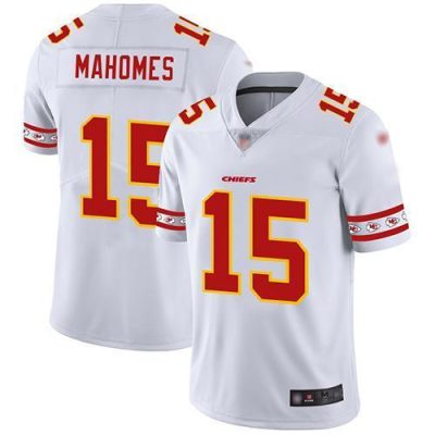 Nike Chiefs #15 Patrick Mahomes White Stitched NFL Limited Team Logo Fashion Jersey