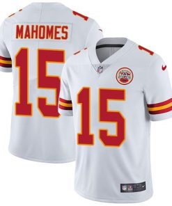 Nike Chiefs #15 Patrick Mahomes White Stitched NFL Vapor Untouchable Limited Jersey
