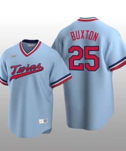 Nike Twins Men's Jersey Light Blue Road Cooperstown Collection Byron Buxton