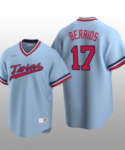 Nike Twins Men's Jersey Light Blue Road Cooperstown Collection Jose Berrios