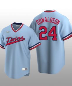 Nike Twins Men's Jersey Light Blue Road Cooperstown Collection Josh Donaldson
