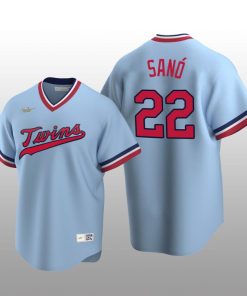 Nike Twins Men's Jersey Light Blue Road Cooperstown Collection Miguel Sano