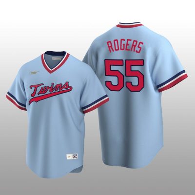 Nike Twins Men's Jersey Light Blue Road Cooperstown Collection Taylor Rogers