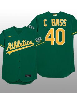 Oakland Athletics Chris Bassitt 2021 MLB Players Weekend Nickname Green Jersey