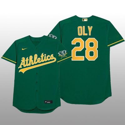 Oakland Athletics Matt Olson MLB Players Weekend Nickname Green Jersey