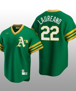 Oakland Athletics Ramon Laureano Kelly Green Road Cooperstown Collection Player Jersey