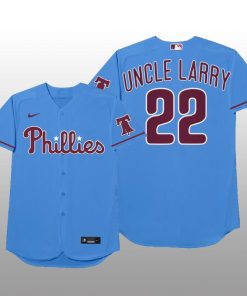Philadelphia Phillies Andrew McCutchen 2021 MLB Players Weekend Nickname Light Blue Jersey