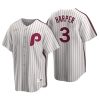 Philadelphia Phillies Bryce Harper White Cooperstown Collection Home Jersey