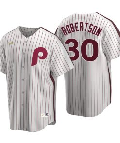 Philadelphia Phillies David Robertson White Cooperstown Collection Home Jersey