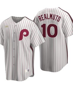 Philadelphia Phillies J.T. Realmuto White Cooperstown Collection Home Jersey