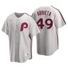 Philadelphia Phillies Jake Arrieta White Cooperstown Collection Home Jersey