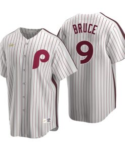 Philadelphia Phillies Jay Bruce White Cooperstown Collection Home Jersey