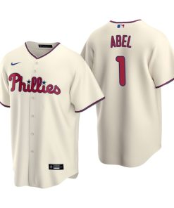 Philadelphia Phillies Mick Abel Cream 2020 MLB Draft Cream Replica Jersey