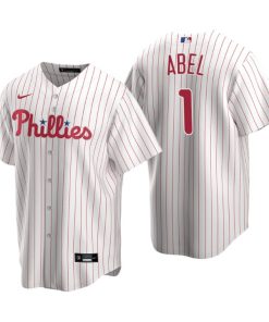 Philadelphia Phillies Mick Abel White 2020 MLB Draft Home Replica Jersey
