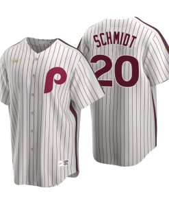 Philadelphia Phillies Mike Schmidt White Cooperstown Collection Home Jersey