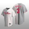 Philadelphia Phillies Split Replica Bryce Harper Gray/White Jersey