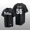 Phillies Zach Eflin 2021 All Black Fashion Serise Replica Black White Jersey
