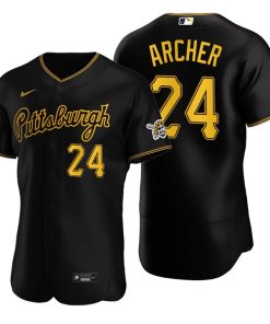 Pittsburgh Pirates Chris Archer Black Authentic 2020 Alternate Jersey