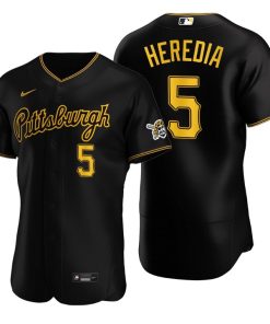 Pittsburgh Pirates Guillermo Heredia Black Authentic 2020 Alternate Jersey